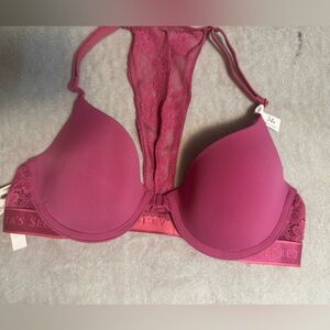 Victoria's Secret Fuchsia Lace Bra